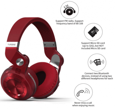 Bluedio T2 Plus Turbine Bluetooth Headphones