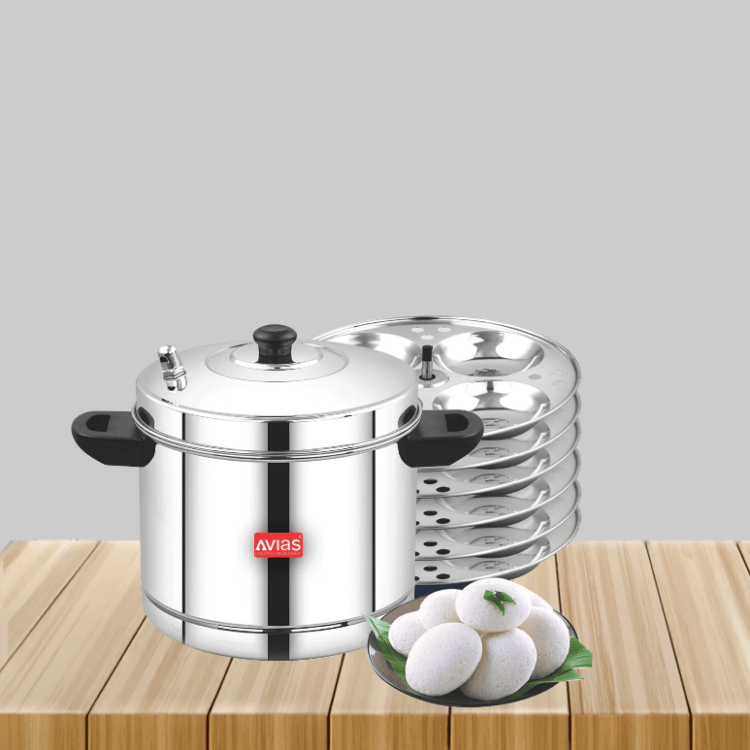 6. Avias Stainless Steel Idly Cooker
